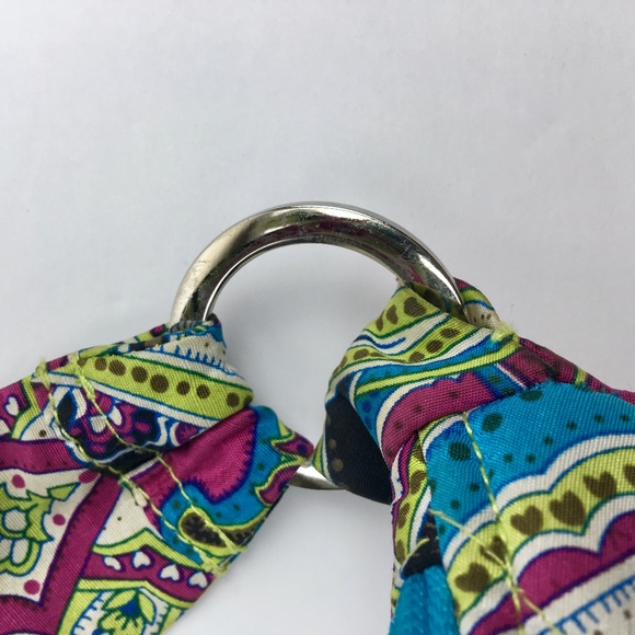 VERA BRADLEY SILK Zoe Paisley Shoulder Baguette - Picture 8 of 8